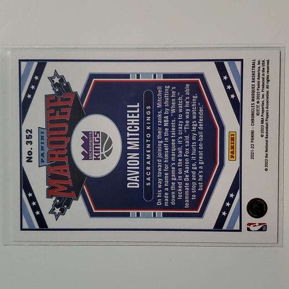 Davion Mitchell Marquee Rookie Card #352 - Picture 2 of 2